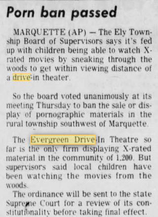 Evergreen Drive-In Theatre - 23 Jul 1977